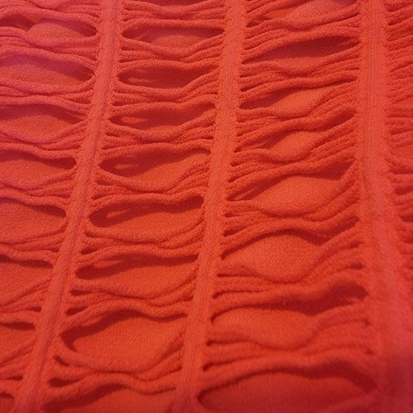 NWT Sz M/L Women's Bebe pink space knit lined square neck mesh stretch Crop top - Picture 2 of 5